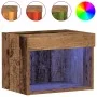 Gabinetes de Pared con Luces LED 2 pcs Madera Vieja 40x30x30 cm | Foro24.es | Tu tienda online para hogar, jardín y más Foro24.es