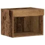 Gabinetes de Pared con Luces LED 2 pcs Madera Vieja 40x30x30 cm | Foro24.es | Tu tienda online para hogar, jardín y más Foro24.es