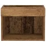 Gabinetes de Pared con Luces LED 2 pcs Madera Vieja 40x30x30 cm | Foro24.es | Tu tienda online para hogar, jardín y más Foro24.es