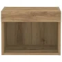 Gabinetes de Pared con Luces LED 2 pcs Roble Artesanal 40x30x30 cm | Foro24.es | Tu tienda online para hogar, jardín y más Foro24.es