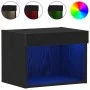 Armario de pared con luces LED Roble Negro 40x30x30 cm | Foro24.es | Tu tienda online para hogar, jardín y más Foro24.es