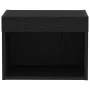 Armario de pared con luces LED Roble Negro 40x30x30 cm | Foro24.es | Tu tienda online para hogar, jardín y más Foro24.es