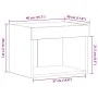 Armario de pared con luces LED Roble Negro 40x30x30 cm | Foro24.es | Tu tienda online para hogar, jardín y más Foro24.es