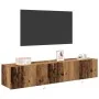 Muebles para TV con luces LED 2 pcs Madera reciclada 80x35x31 cm | Foro24.es | Tu tienda online para hogar, jardín y más Foro24.es