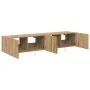 Armarios de pared para TV con luces LED 2 pcs Roble artesanal 80x35x31 cm von , TV-Möbel - Ref: Foro24-863107, Preis: 123,86 ...