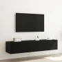 Gabinetes de pared para TV con luces LED 2 piezas Roble Negro 80x35x31 cm von , TV-Möbel - Ref: Foro24-863109, Preis: 131,96 ...