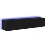 Gabinetes de pared para TV con luces LED 2 piezas Roble Negro 80x35x31 cm von , TV-Möbel - Ref: Foro24-863109, Preis: 131,96 ...