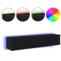 Gabinetes de pared para TV con luces LED 2 piezas Roble Negro 80x35x31 cm von , TV-Möbel - Ref: Foro24-863109, Preis: 131,96 ...
