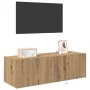 Armario de TV con luces LED roble artesano 100x35x31 cm von , TV-Möbel - Ref: Foro24-863111, Preis: 79,03 €, Rabatt: -5%%