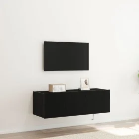 Cabinet de pared para TV con luces LED Negro Roble 100x35x31 cm von , TV-Möbel - Ref: Foro24-863112, Preis: 83,83 €, Rabatt: ...