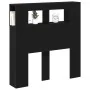 Cabecera de Almacenamiento con Luces LED Roble Negro 100x18,5x103,5 cm | Foro24.es | Tu tienda online para hogar, jardín y más Foro24.es