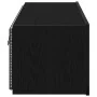 Cabinet de pared para TV con luces LED Negro Roble 100x35x31 cm by , TV Furniture - Ref: Foro24-863112, Price: 83,83 €, Disco...