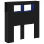 Cabecera de Almacenamiento con Luces LED Roble Negro 100x18,5x103,5 cm | Foro24.es | Tu tienda online para hogar, jardín y más Foro24.es