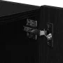 Cabinet de pared para TV con luces LED Negro Roble 100x35x31 cm by , TV Furniture - Ref: Foro24-863112, Price: 83,83 €, Disco...