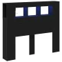 Cabecero de Almacenamiento con Luces LED Roble Negro 120x18,5x103,5 cm | Foro24.es | Tu tienda online para hogar, jardín y más Foro24.es
