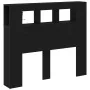 Cabecero de Almacenamiento con Luces LED Roble Negro 120x18,5x103,5 cm | Foro24.es | Tu tienda online para hogar, jardín y más Foro24.es