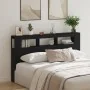 Cabezal de Almacenamiento con Luces LED Roble Negro 180x18,5x103,5 cm | Foro24.es | Tu tienda online para hogar, jardín y más Foro24.es