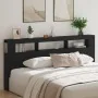 Cabecero de Almacenamiento con Luces LED Madera Negra 220x18,5x103,5 cm | Foro24.es | Tu tienda online para hogar, jardín y más Foro24.es