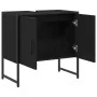 Gabinete de Fregadero de Baño Roble Negro 60x33x60 cm Madera de Calidad | Foro24.es | Tu tienda online para hogar, jardín y más Foro24.es