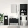 Armario de Lavabo de Baño Roble Negro 80x33x60 cm Madera Contrachapada | Foro24.es | Tu tienda online para hogar, jardín y más Foro24.es