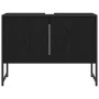 Armario de Lavabo de Baño Roble Negro 80x33x60 cm Madera Contrachapada | Foro24.es | Tu tienda online para hogar, jardín y más Foro24.es