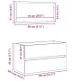 Conjunto de muebles de baño de 2 piezas en roble negro de madera compuesta | Foro24.es | Tu tienda online para hogar, jardín y más Foro24.es