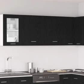 Gabinetes colgantes - 2 paquetes - Roble negro