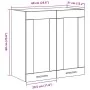 Gabinete de vidrio colgante en roble negro - 60x31x60 cm | Foro24.es | Tu tienda online para hogar, jardín y más Foro24.es