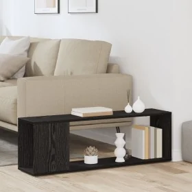 Comprar Estante para libros Negro Roble 100x24x32