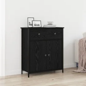 Comprar Aparador Negro de Roble 70x30x80 cm de