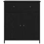 Aparador Negro de Roble 70x30x80 cm de Madera Ingenierizada y Acero de , Aparadores - Ref: Foro24-863159, Precio: 103,93 €, D...
