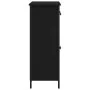 Aparador Negro de Roble 70x30x80 cm de Madera Ingenierizada y Acero de , Aparadores - Ref: Foro24-863159, Precio: 103,93 €, D...