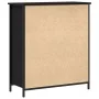 Aparador Negro de Roble 70x30x80 cm de Madera Ingenierizada y Acero de , Aparadores - Ref: Foro24-863159, Precio: 103,93 €, D...
