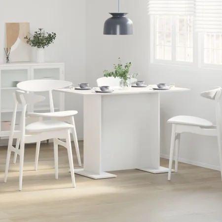 Mesa de Comedor Blanca 110x60x75 cm de Madera Elaborada | Foro24.es | Tu tienda online para hogar, jardín y más Foro24.es