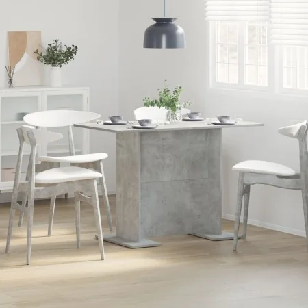 Mesa de Comedor VidaXL Gris Concreto 110x60x75 cm Madera Elaborada de , Mesas de cocina y de comedor - Ref: Foro24-863163, Pr...