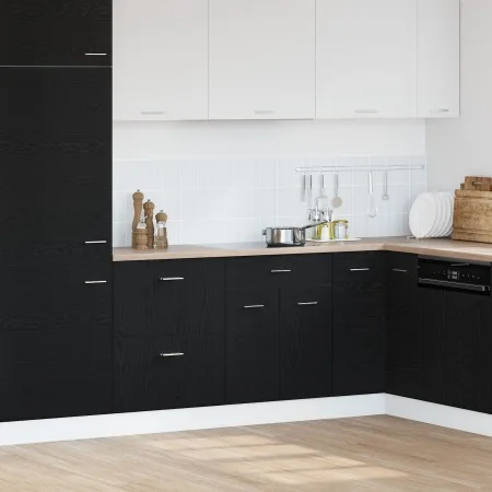 Gabinete de fondo con cajones de roble negro - 60x46x81.5 cm hecho de madera elaborada | Foro24.es | Tu tienda online para hogar, jardín y más Foro24.es