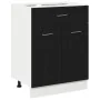 Gabinete de fondo con cajones de roble negro - 60x46x81.5 cm hecho de madera elaborada | Foro24.es | Tu tienda online para hogar, jardín y más Foro24.es