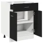 Gabinete de fondo con cajones de roble negro - 60x46x81.5 cm hecho de madera elaborada | Foro24.es | Tu tienda online para hogar, jardín y más Foro24.es