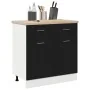 Armario con Cajón en Roble Negro, 80x46x81.5 cm, Hecho de Madera Elaborada | Foro24.es | Tu tienda online para hogar, jardín y más Foro24.es