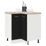 Gabinete Esquinero Inferior de Roble Negro - 75.5x75.5x81.5 cm | Foro24.es | Tu tienda online para hogar, jardín y más Foro24.es
