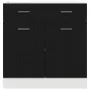 Armario con Cajón en Roble Negro, 80x46x81.5 cm, Hecho de Madera Elaborada | Foro24.es | Tu tienda online para hogar, jardín y más Foro24.es