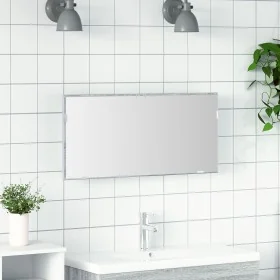 Gabinete de Espejo de Baño con Luz LED Gris Sonoma 80x37 cm de , Tocadores de baño - Ref: Foro24-863304, Precio: 64,35 €, Des...