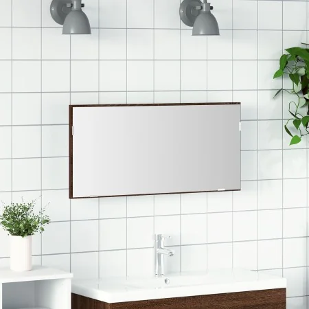Gabinete Espejo de Baño con Luz LED Roble Marrón 80x37 cm | Foro24.es | Tu tienda online para hogar, jardín y más Foro24.es