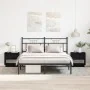 Cabecera de Cama 2 pcs Negro Roble 45x34x49 cm Madera Elaborada de , Mesitas de noche - Ref: Foro24-863338, Precio: 91,09 €, ...