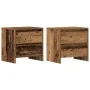 Cabinet de Noche 2 pcs Madera Vieja 45x34x44,5 cm Madera Elaborada | Foro24.es | Tu tienda online para hogar, jardín y más Foro24.es