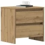 Cabinetes de Noche 2 pcs Roble Artesanal 45x34x44,5 cm Madera Elaborada de , Mesitas de noche - Ref: Foro24-863356, Precio: 9...