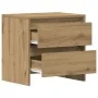 Cabinetes de Noche 2 pcs Roble Artesanal 45x34x44,5 cm Madera Elaborada de , Mesitas de noche - Ref: Foro24-863356, Precio: 9...