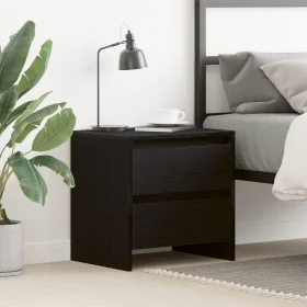 Cabecera de cama Negro Roble 45x34x44,5 cm Madera