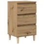 Cabinete de Noche Castaño Artesanal 40x35x70 cm Madera Elaborada | Foro24.es | Tu tienda online para hogar, jardín y más Foro24.es