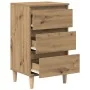 Cabinete de Noche Castaño Artesanal 40x35x70 cm Madera Elaborada | Foro24.es | Tu tienda online para hogar, jardín y más Foro24.es